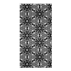 Black And White Pattern Shower Curtain 36  X 72  (stall)  by Simbadda