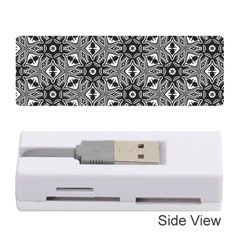 Black And White Pattern Memory Card Reader (stick) by Simbadda