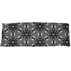 Black And White Pattern Body Pillow Case Dakimakura (two Sides) by Simbadda