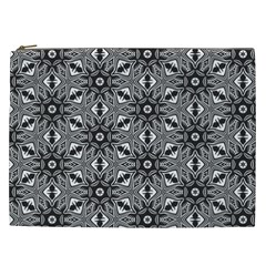 Black And White Pattern Cosmetic Bag (xxl)