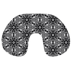 Black And White Pattern Travel Neck Pillows by Simbadda