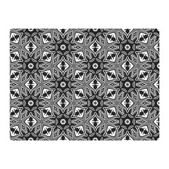 Black And White Pattern Double Sided Flano Blanket (mini)  by Simbadda