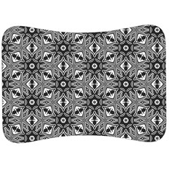 Black And White Pattern Velour Seat Head Rest Cushion by Simbadda