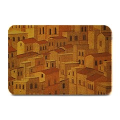 Roof Building Canvas Roofscape Plate Mats by Simbadda