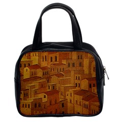 Roof Building Canvas Roofscape Classic Handbag (two Sides) by Simbadda