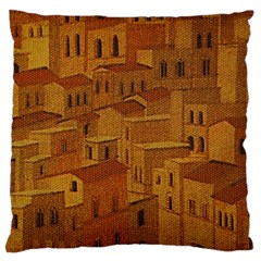 Roof Building Canvas Roofscape Standard Flano Cushion Case (two Sides) by Simbadda