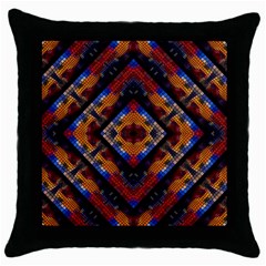 Kaleidoscope Art Pattern Ornament Throw Pillow Case (Black)