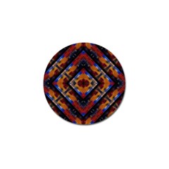 Kaleidoscope Art Pattern Ornament Golf Ball Marker