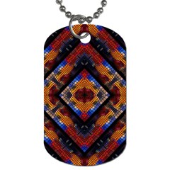 Kaleidoscope Art Pattern Ornament Dog Tag (Two Sides)