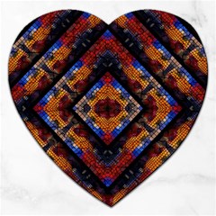 Kaleidoscope Art Pattern Ornament Jigsaw Puzzle (Heart)