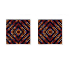 Kaleidoscope Art Pattern Ornament Cufflinks (Square)