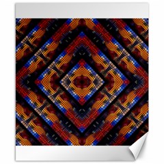 Kaleidoscope Art Pattern Ornament Canvas 8  x 10 