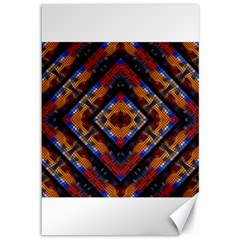 Kaleidoscope Art Pattern Ornament Canvas 12  x 18 