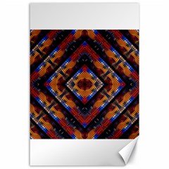 Kaleidoscope Art Pattern Ornament Canvas 24  x 36 