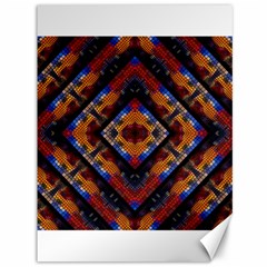 Kaleidoscope Art Pattern Ornament Canvas 36  x 48 