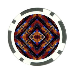 Kaleidoscope Art Pattern Ornament Poker Chip Card Guard (10 pack)