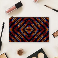 Kaleidoscope Art Pattern Ornament Cosmetic Bag (medium) by Simbadda