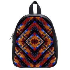 Kaleidoscope Art Pattern Ornament School Bag (Small)