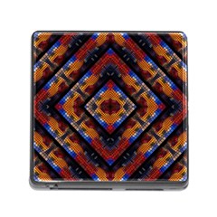 Kaleidoscope Art Pattern Ornament Memory Card Reader (Square 5 Slot)