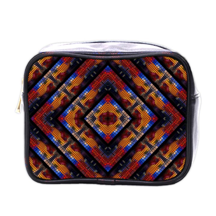 Kaleidoscope Art Pattern Ornament Mini Toiletries Bag (One Side)