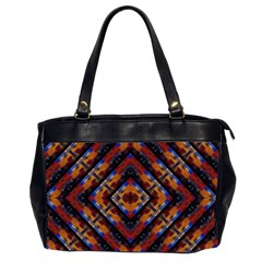 Kaleidoscope Art Pattern Ornament Oversize Office Handbag (2 Sides)