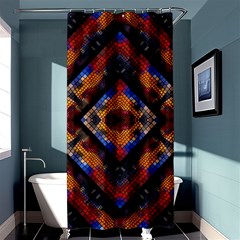 Kaleidoscope Art Pattern Ornament Shower Curtain 36  x 72  (Stall) 