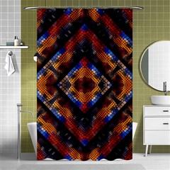 Kaleidoscope Art Pattern Ornament Shower Curtain 48  x 72  (Small) 