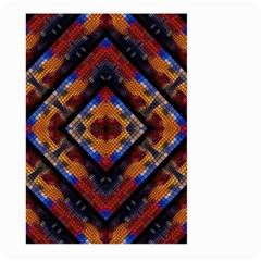 Kaleidoscope Art Pattern Ornament Large Garden Flag (two Sides) by Simbadda