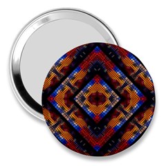 Kaleidoscope Art Pattern Ornament 3  Handbag Mirrors