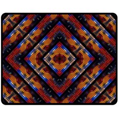 Kaleidoscope Art Pattern Ornament Double Sided Fleece Blanket (Medium) 