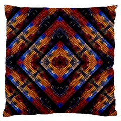 Kaleidoscope Art Pattern Ornament Large Flano Cushion Case (One Side)