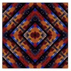 Kaleidoscope Art Pattern Ornament Large Satin Scarf (Square)