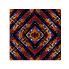 Kaleidoscope Art Pattern Ornament Small Satin Scarf (Square)