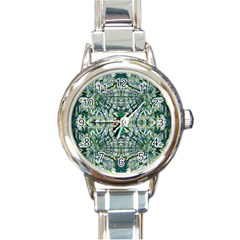 Pattern Design Pattern Geometry Round Italian Charm Watch