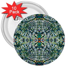 Pattern Design Pattern Geometry 3  Buttons (10 pack) 