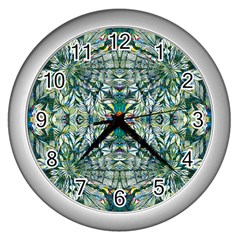 Pattern Design Pattern Geometry Wall Clock (Silver)