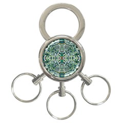 Pattern Design Pattern Geometry 3-Ring Key Chains