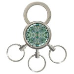 Pattern Design Pattern Geometry 3-Ring Key Chains Front