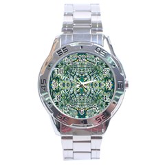 Pattern Design Pattern Geometry Stainless Steel Analogue Watch