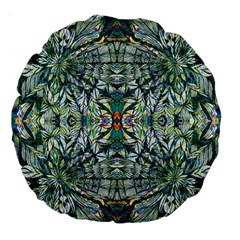 Pattern Design Pattern Geometry Large 18  Premium Round Cushions