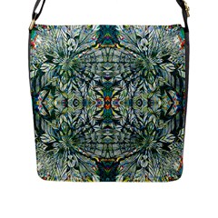 Pattern Design Pattern Geometry Flap Closure Messenger Bag (L)