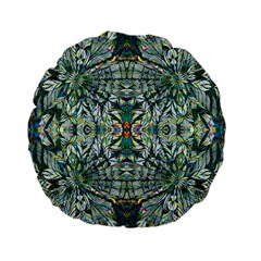 Pattern Design Pattern Geometry Standard 15  Premium Flano Round Cushions