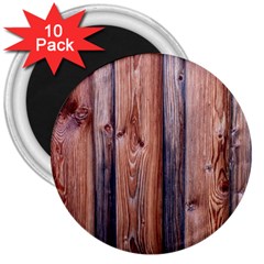 Wood Boards Wooden Wall Wall Boards 3  Magnets (10 Pack)  by Simbadda