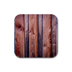 Wood Boards Wooden Wall Wall Boards Rubber Square Coaster (4 Pack)  by Simbadda