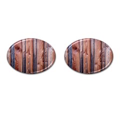 Wood Boards Wooden Wall Wall Boards Cufflinks (oval) by Simbadda