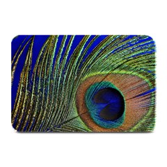 Peacock Feather Macro Peacock Bird Plate Mats by Simbadda