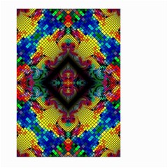 Kaleidoscope Art Pattern Ornament Large Garden Flag (two Sides) by Simbadda