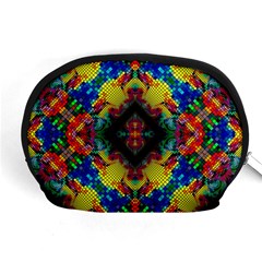 Kaleidoscope Art Pattern Ornament Accessory Pouch (medium) by Simbadda