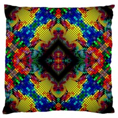 Kaleidoscope Art Pattern Ornament Large Flano Cushion Case (two Sides) by Simbadda