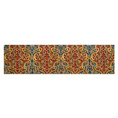 Wall Texture Pattern Carved Wood Satin Scarf (oblong) by Simbadda